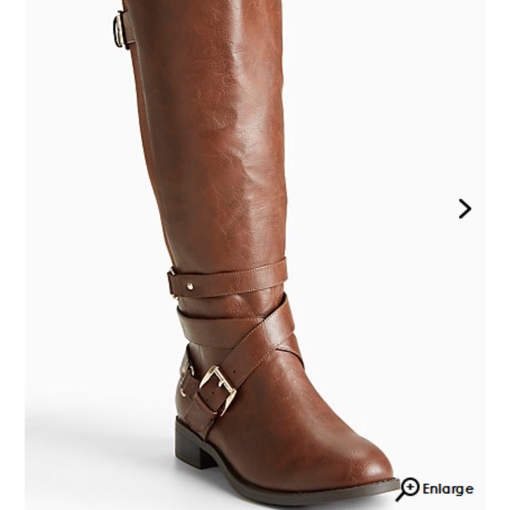 Torrid Multi Buckle Strap Gore Tall Boots (Wide)